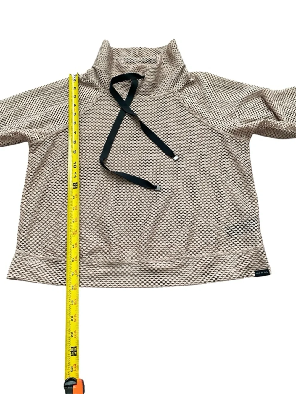 Koral Pump Mesh Pullover Sweatshirt in Bisque Women’s Size Medium - Picture 5 of 7